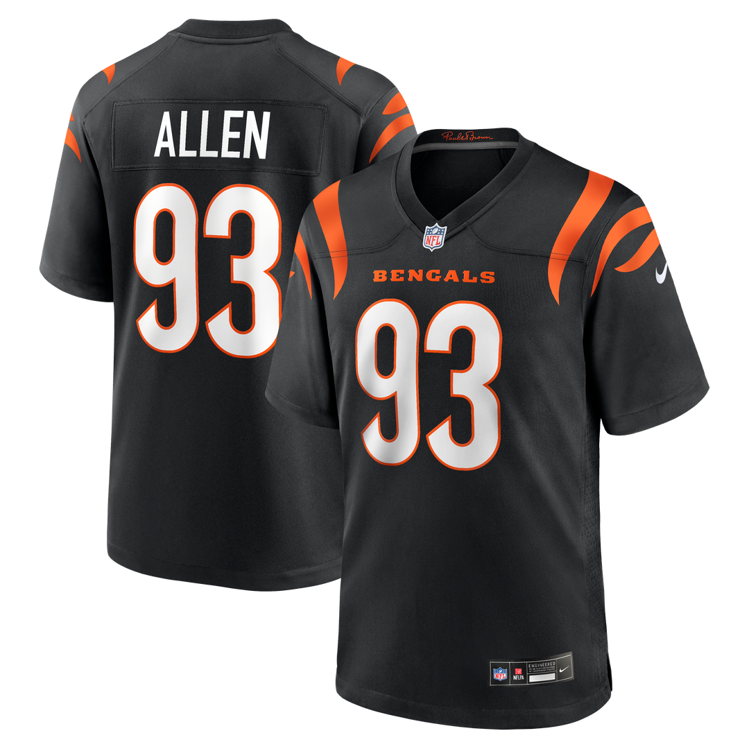 Jonathan Allen Cincinnati Bengals Nike Black Team Game Jersey