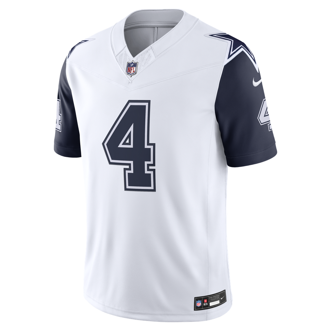 Dak Prescott Dallas Cowboys Nike White Alternate Vapor F.U.S.E. Stitched Limited Jersey