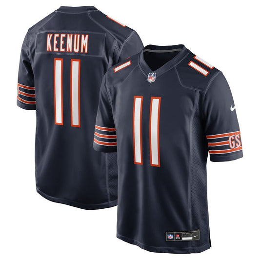 Case Keenum Chicago Bears Nike Navy Team Game Jersey