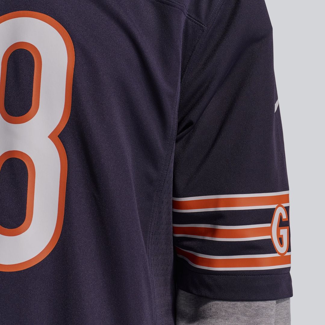 Caleb Williams Chicago Bears Nike White First Round Pick Player Game Jersey