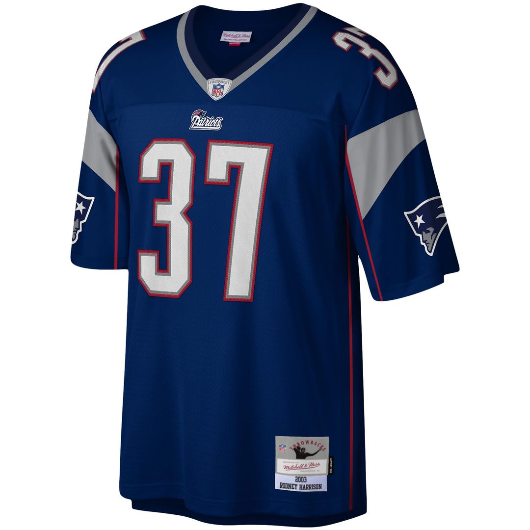 Rodney Harrison New England Patriots Mitchell & Ness Navy Legacy Replica Jersey