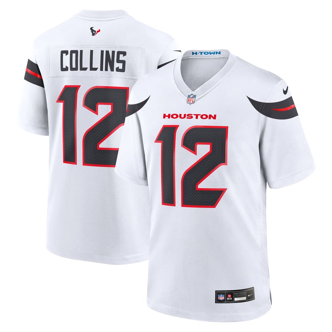 Nico Collins Houston Texans Nike Navy Game Jersey
