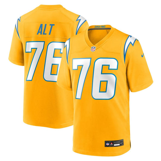 Joe Alt Los Angeles Chargers Nike Gold Alternate Charger Power Game Player Jersey