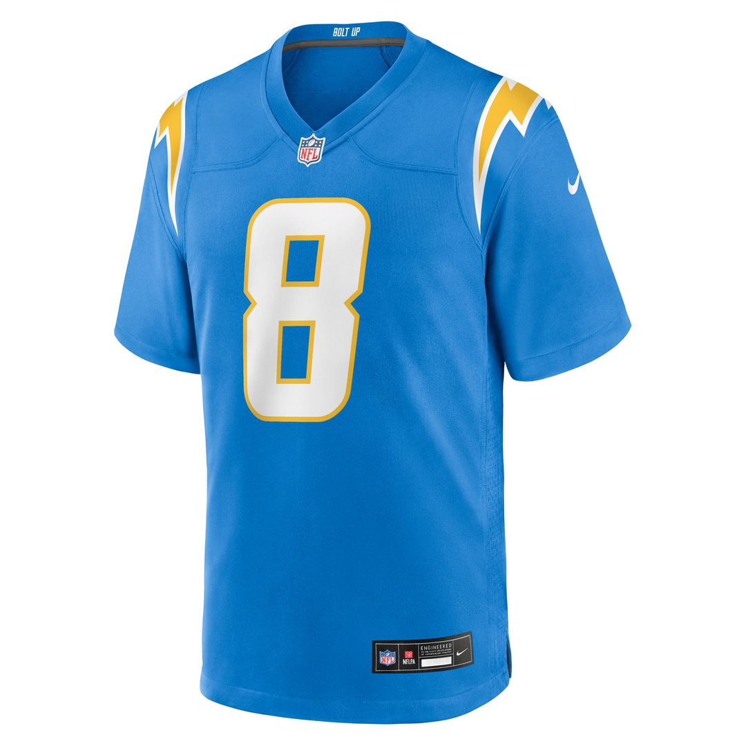 Omarion Hampton Los Angeles Chargers Nike Gold Alternate Charger Power Game Player Jersey
