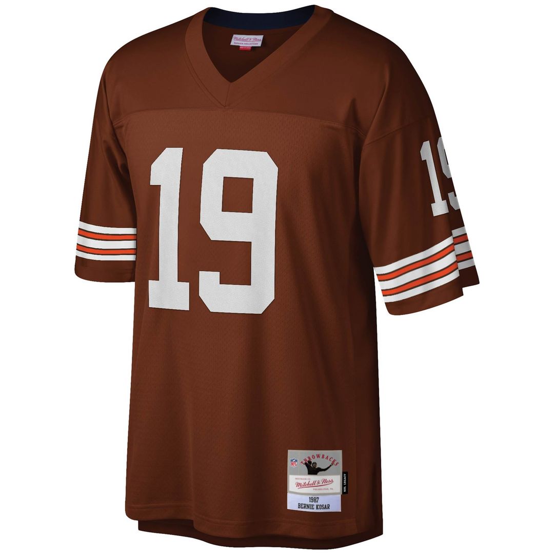 Bernie Kosar Cleveland Browns Mitchell & Ness Brown Legacy Replica Jersey