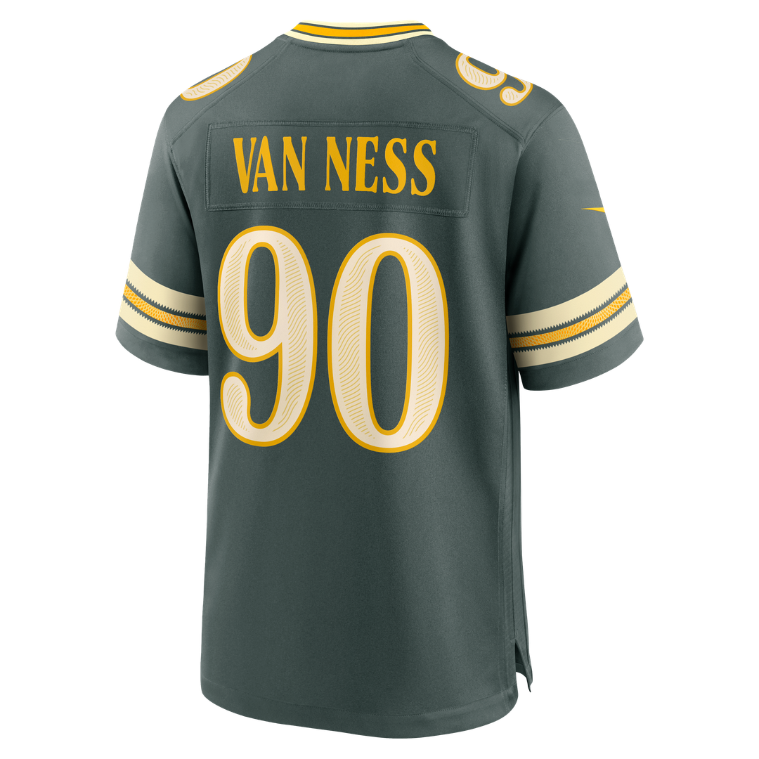 Lukas Van Ness Green Bay Packers Nike Green 2026 Rivalries Collection Game Jersey