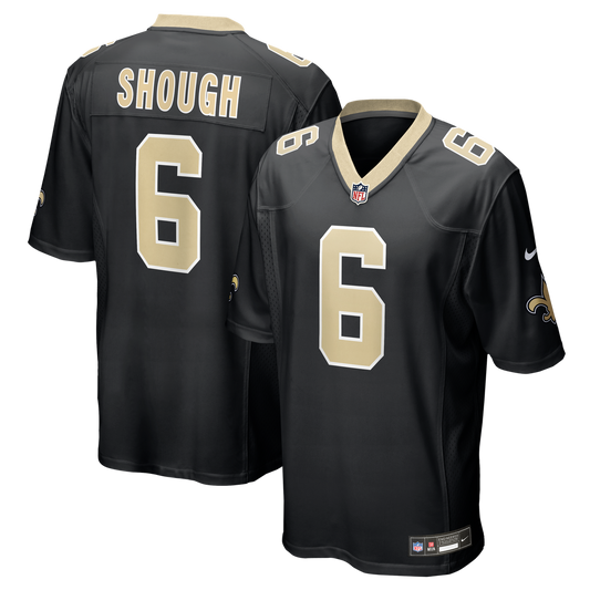 Tyler Shough New Orleans Saints Nike Black Game Jersey