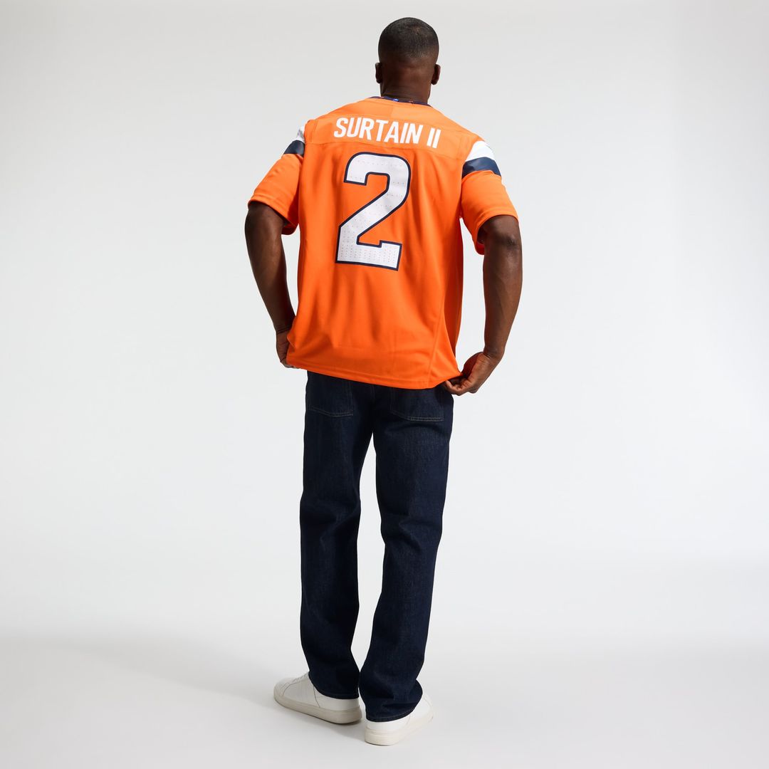 Pat Surtain II Denver Broncos Nike Navy Alternate Vapor F.U.S.E. Stitched Limited Jersey