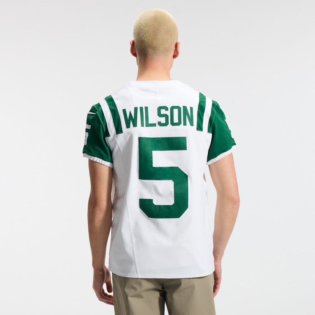 Garrett Wilson New York Jets Nike White Classic Alternate Vapor F.U.S.E. Elite Jersey