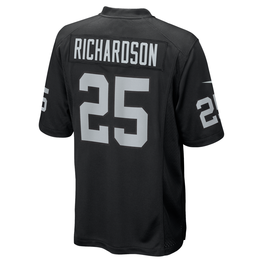 Decamerion Richardson Las Vegas Raiders Nike Black Team Game Jersey