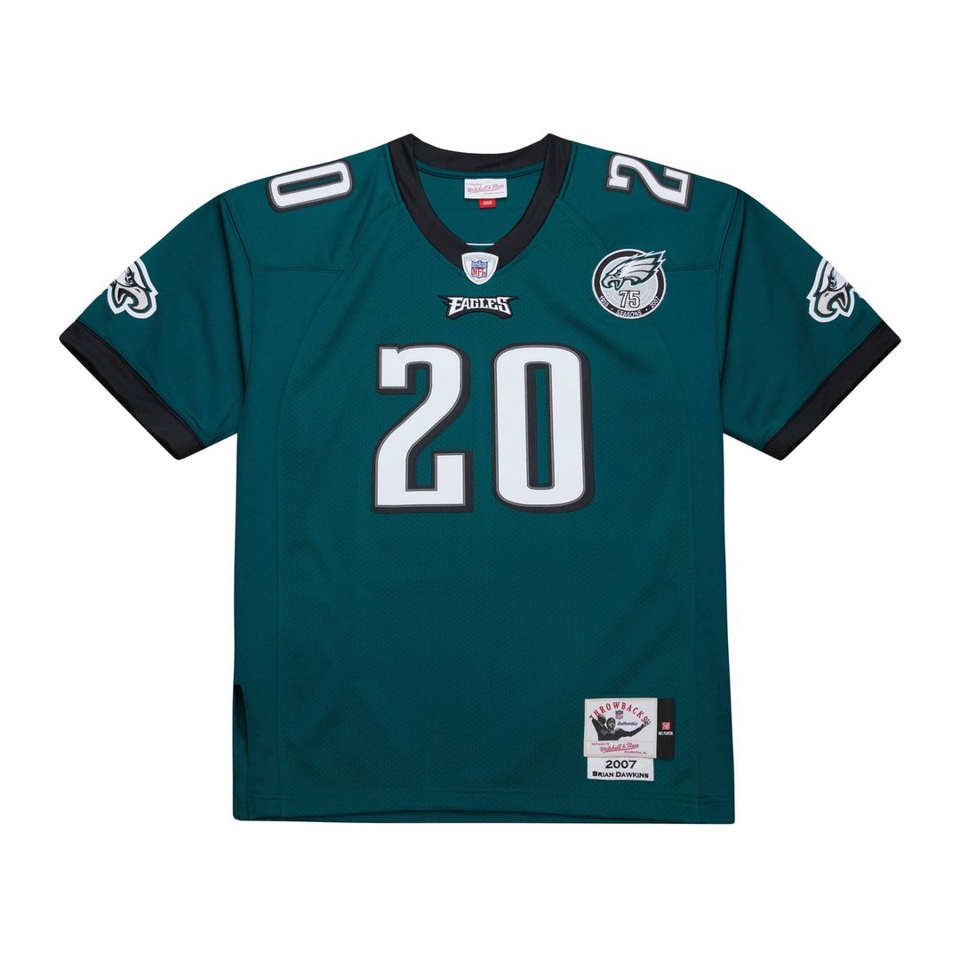 Brian Dawkins Philadelphia Eagles Mitchell & Ness Green 2007 Authentic Throwback Retired Player Jersey