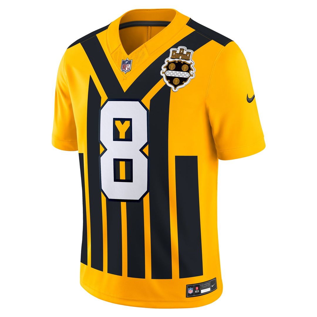 Aaron Rodgers Pittsburgh Steelers Nike Gold Alternate Vapor F.U.S.E. Limited Jersey