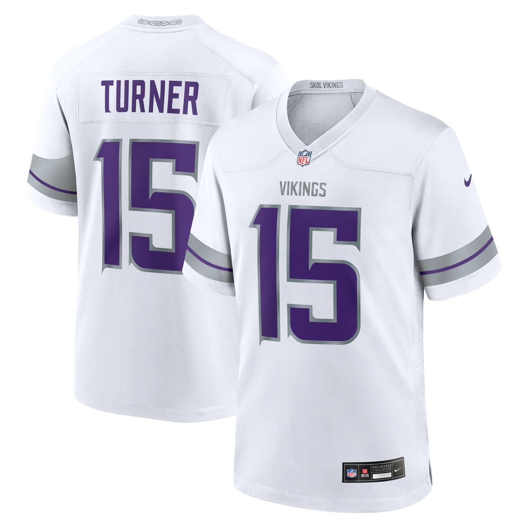 Dallas Turner Minnesota Vikings Nike Purple Game Jersey