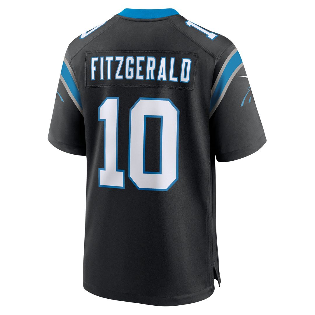 Ryan Fitzgerald Carolina Panthers Nike Black Team Game Jersey