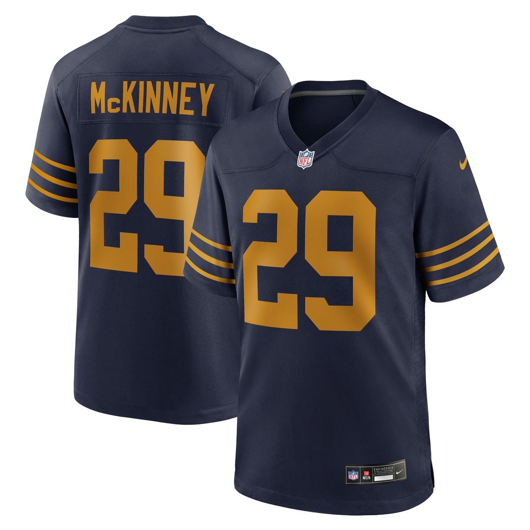 Xavier McKinney Green Bay Packers Nike Navy The 1923 Classic Game Jersey