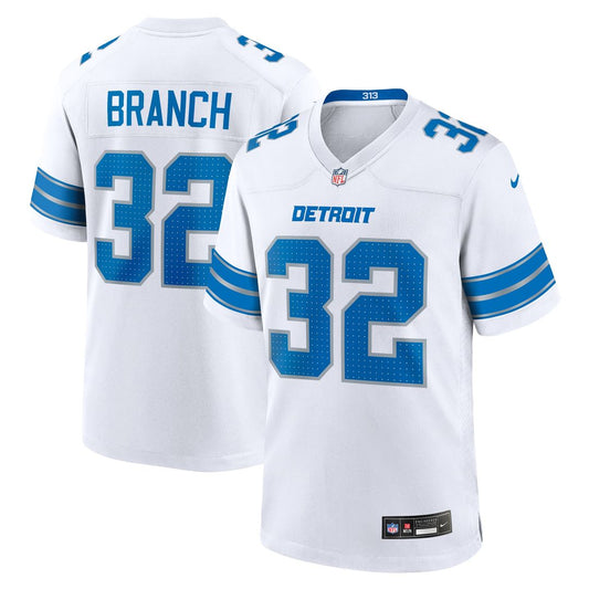 Brian Branch Detroit Lions Nike White White Game Jersey
