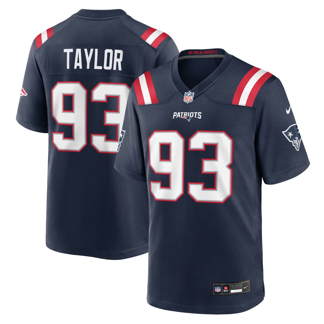 Leonard Taylor New England Patriots Nike Navy Team Game Jersey
