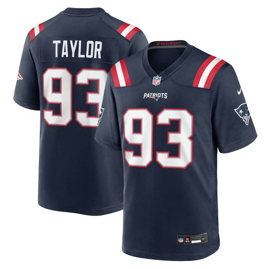Leonard Taylor New England Patriots Nike Navy Team Game Jersey