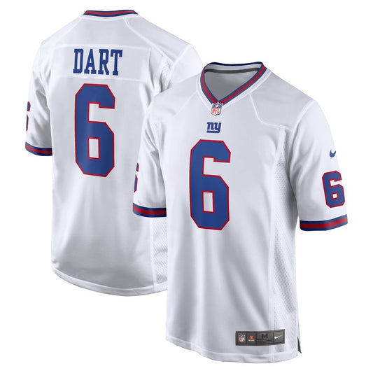 Jaxson Dart New York Giants Nike White Alternate Vintage White Game Jersey