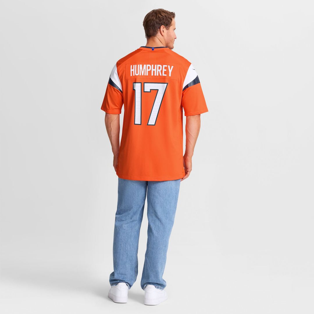 Lil'Jordan Humphrey Denver Broncos Nike Orange Team Game Jersey