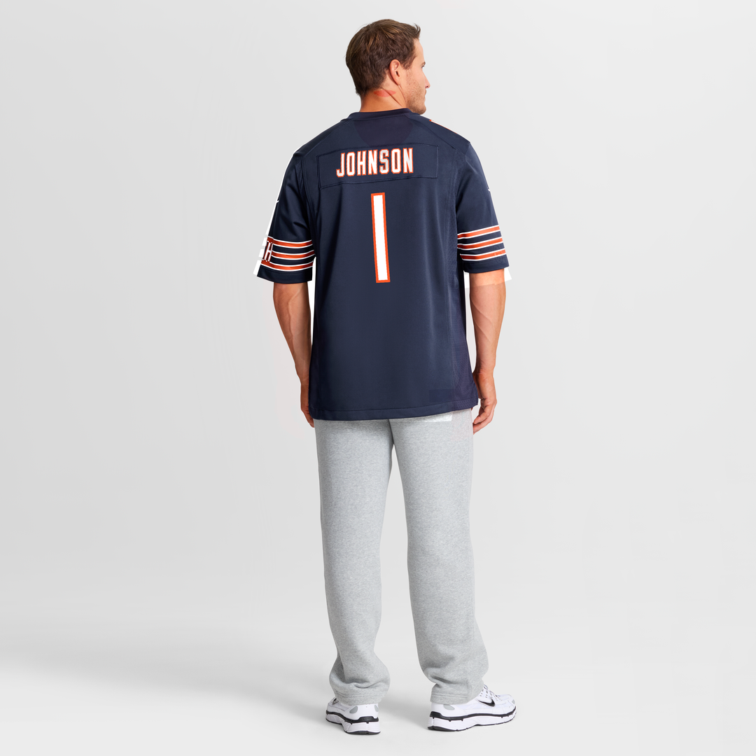Jaylon Johnson Chicago Bears Nike Navy Game Jersey