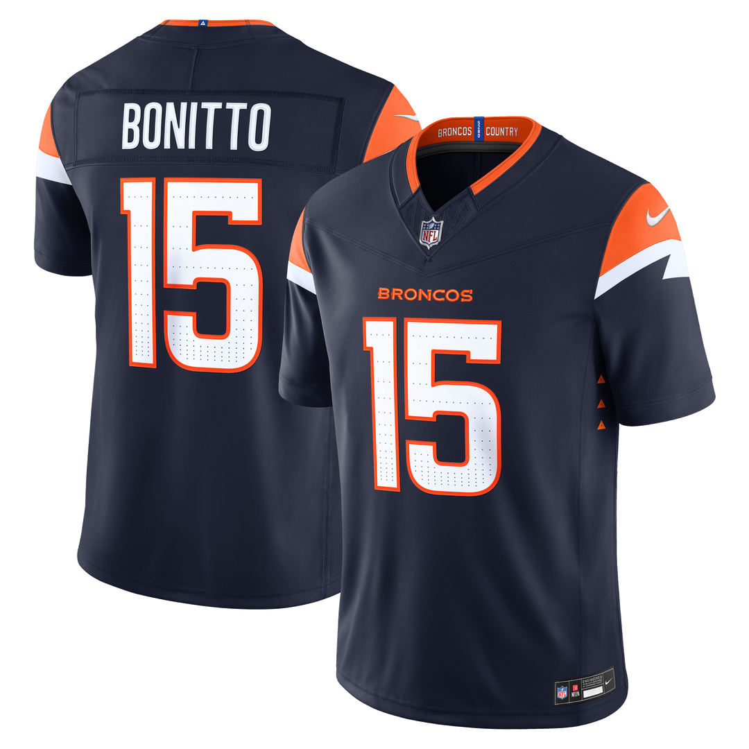Nik Bonitto Denver Broncos Nike Navy Alternate Vapor F.U.S.E. Stitched Limited Jersey