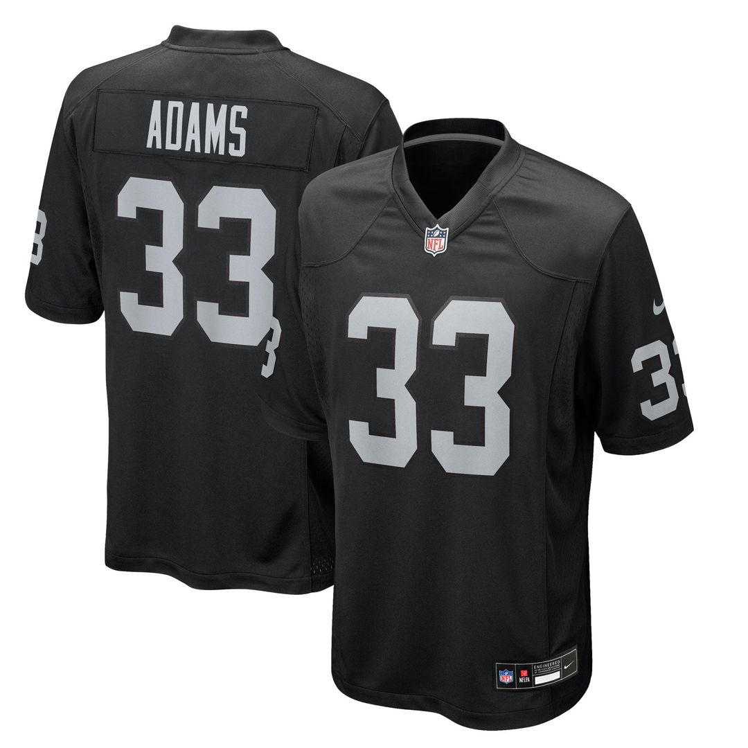 Jamal Adams Las Vegas Raiders Nike Black Team Game Jersey