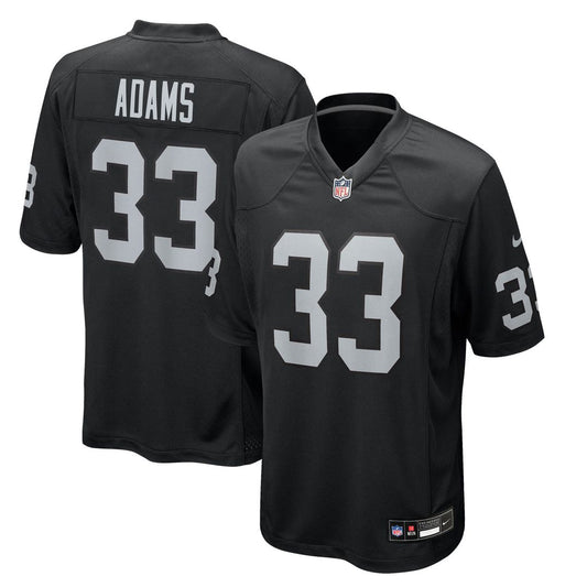 Jamal Adams Las Vegas Raiders Nike Black Team Game Jersey
