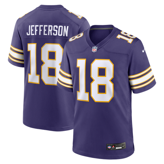 Justin Jefferson Minnesota Vikings Nike Purple Classic Player Game Jersey