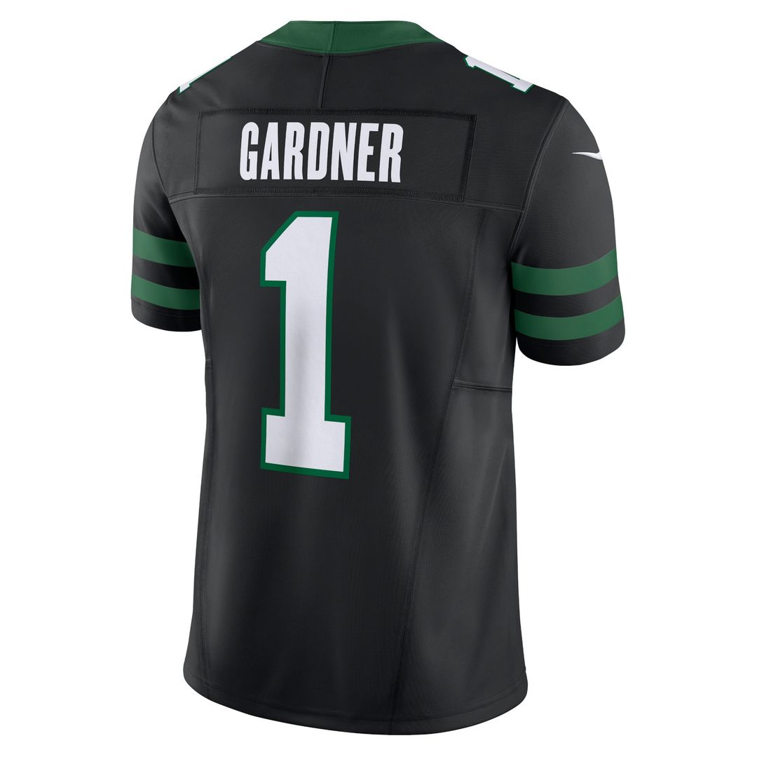 Ahmad Sauce Gardner New York Jets Nike Legacy Black Alternate Vapor F.U.S.E. Limited Jersey