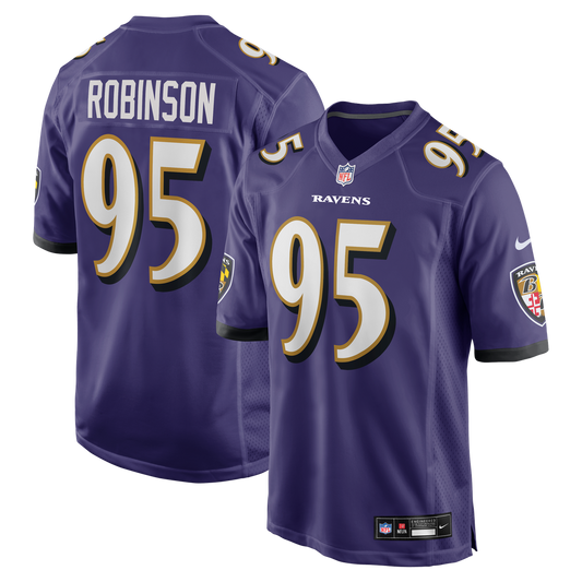 Tavius Robinson Baltimore Ravens Nike Purple Team Game Jersey