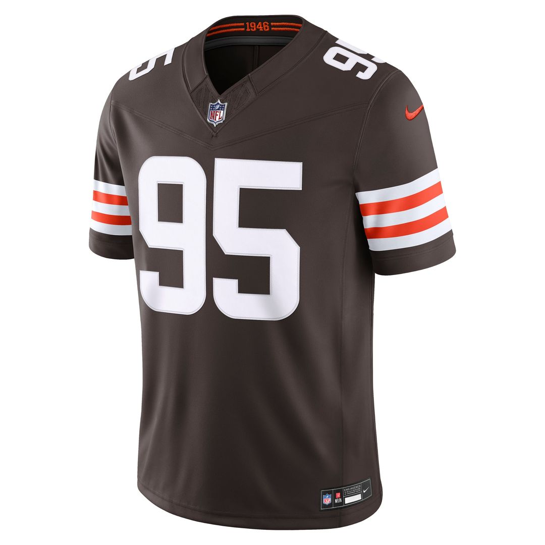 Myles Garrett Cleveland Browns Nike Brown Team Vapor F.U.S.E. Stitched Limited Jersey