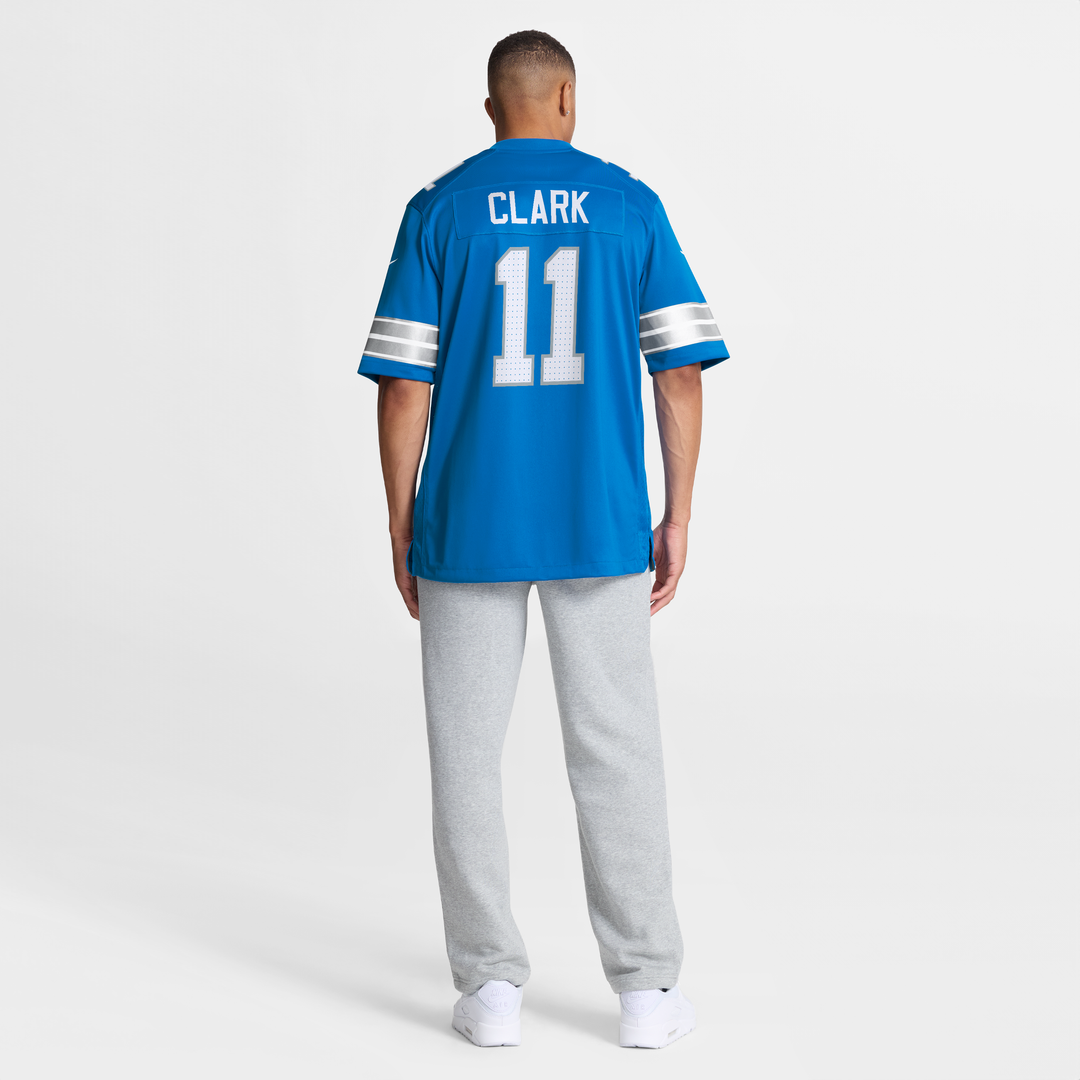Damone Clark Detroit Lions Nike Blue Team Game Jersey
