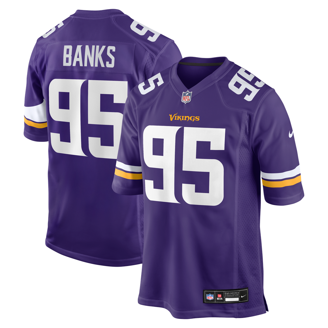 Caleb Banks Minnesota Vikings Nike Purple Team Game Jersey