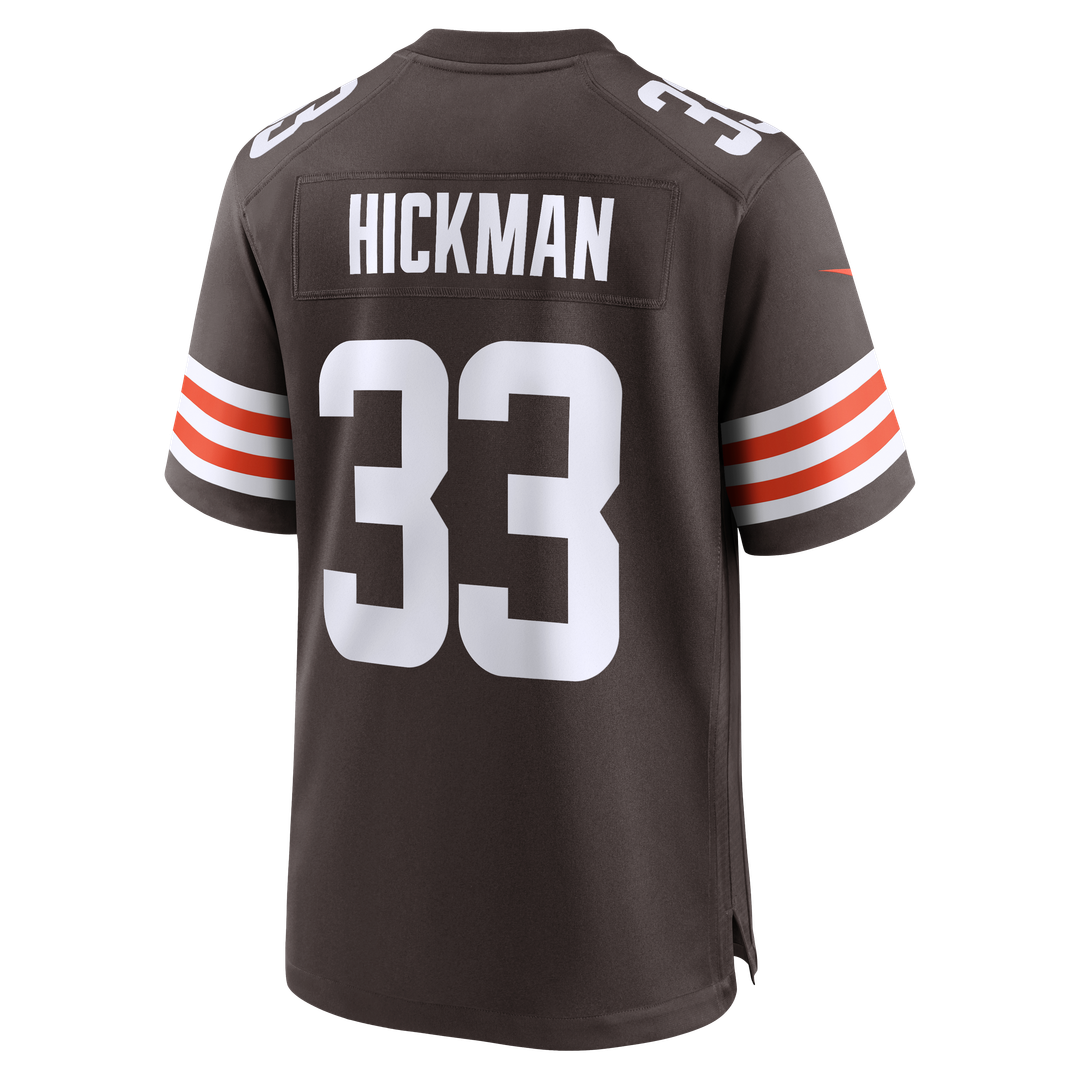 Ronnie Hickman Cleveland Browns Nike Brown Team Game Jersey