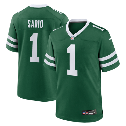 Kenyon Sadiq New York Jets Nike Green Team Game Jersey