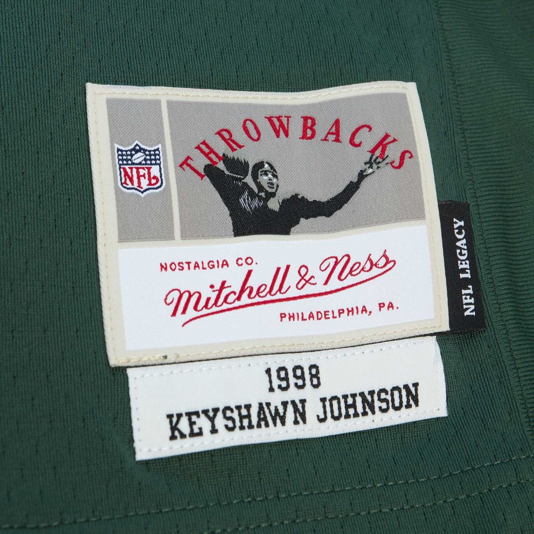 Keyshawn Johnson New York Jets Mitchell & Ness Green Legacy Replica Jersey