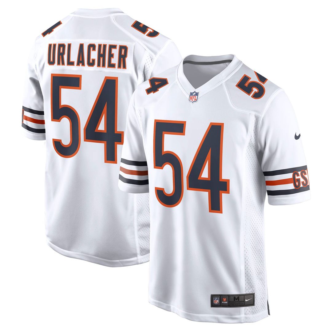 Brian Urlacher Chicago Bears Nike White Retired Player Game Jersey