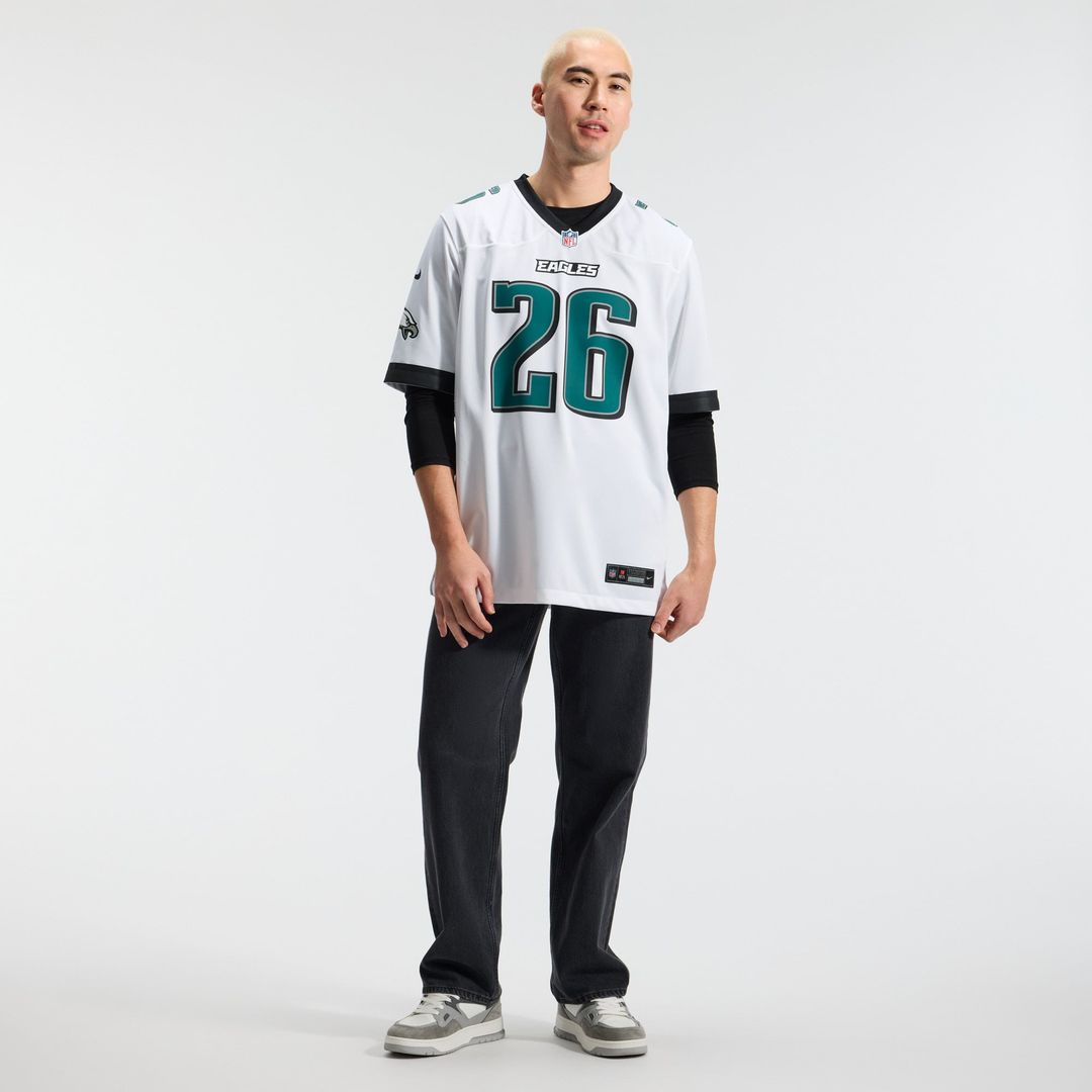 Saquon Barkley Philadelphia Eagles Nike White Game Jersey