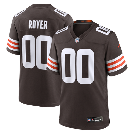 Joe Royer Cleveland Browns Nike Brown Game Jersey