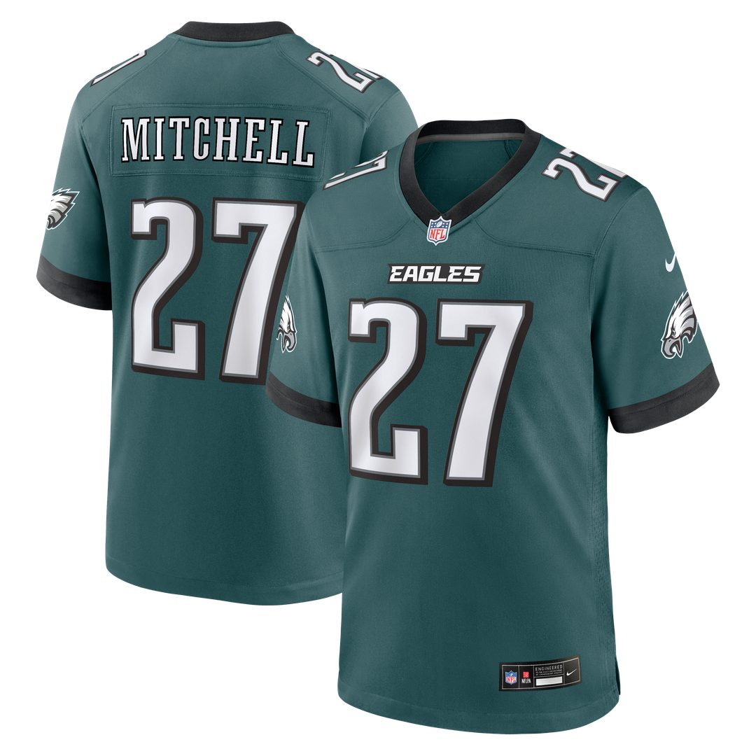 Quinyon Mitchell Philadelphia Eagles Nike Midnight Green Team Game Jersey