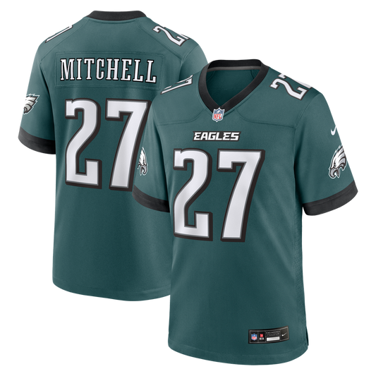 Quinyon Mitchell Philadelphia Eagles Nike Midnight Green Team Game Jersey