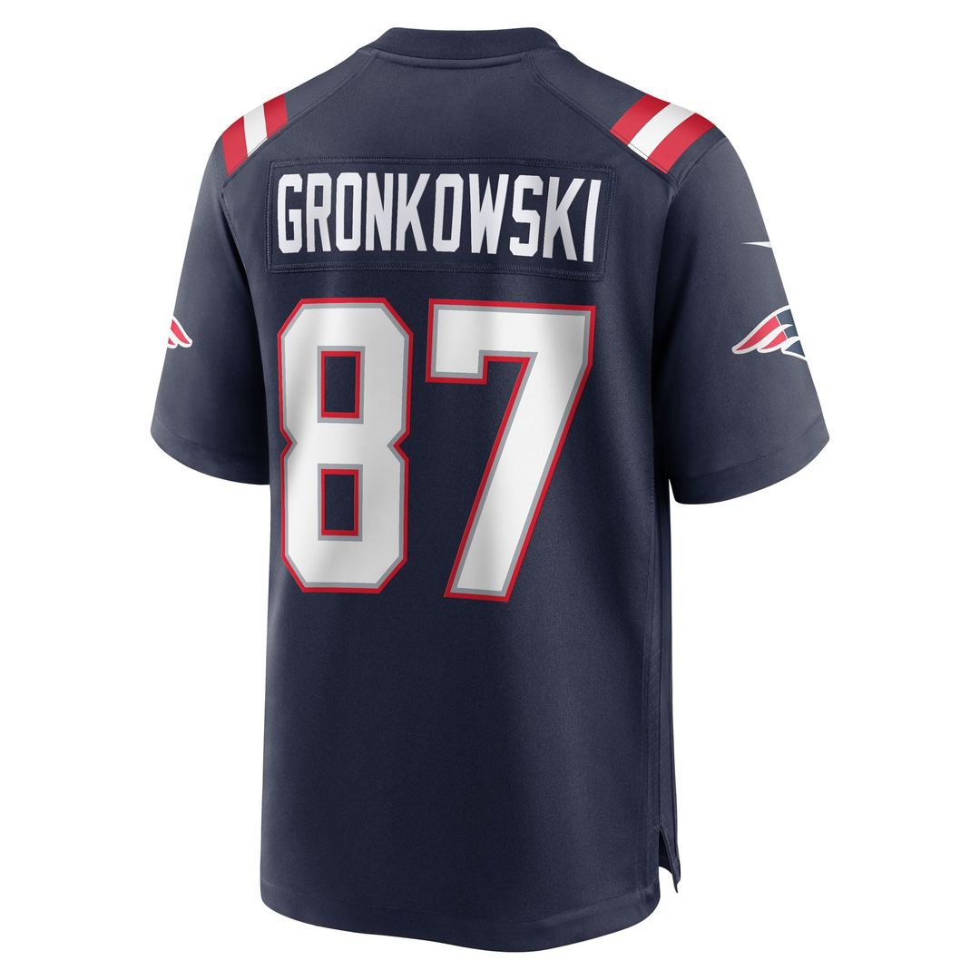 Rob Gronkowski New England Patriots Nike Navy Team Retired Player Game Jersey
