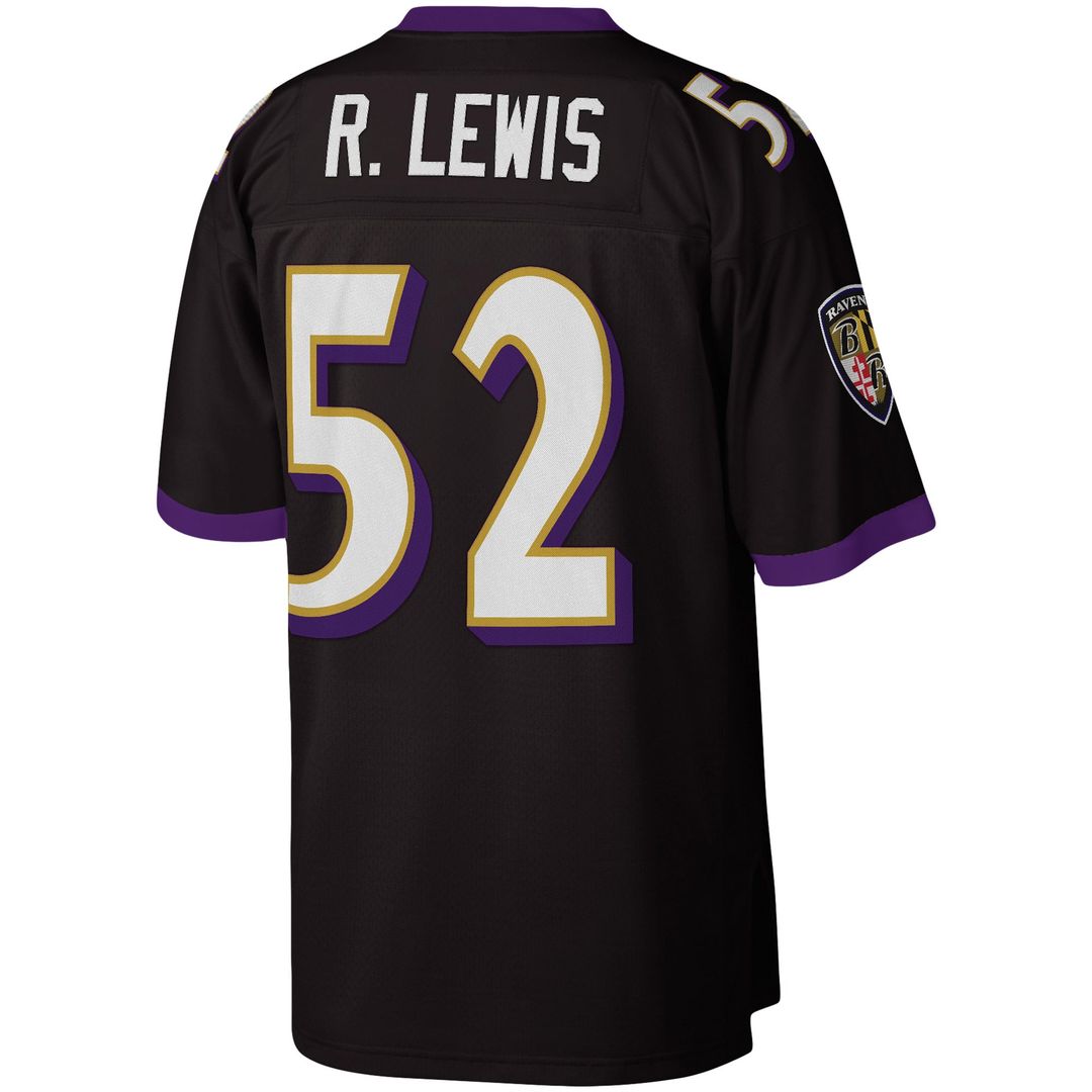 Ray Lewis Baltimore Ravens Mitchell & Ness Black Legacy Replica Jersey