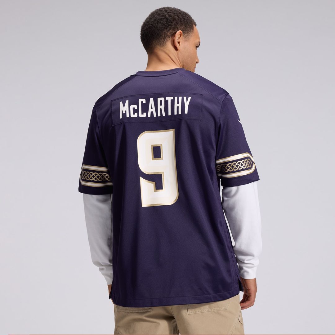 J.J McCarthy Minnesota Vikings Nike Purple 2026 Rivalries Collection Game Jersey