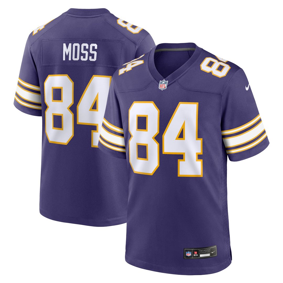 Randy Moss Minnesota Vikings Nike Purple Classic Retired Player Game Jersey