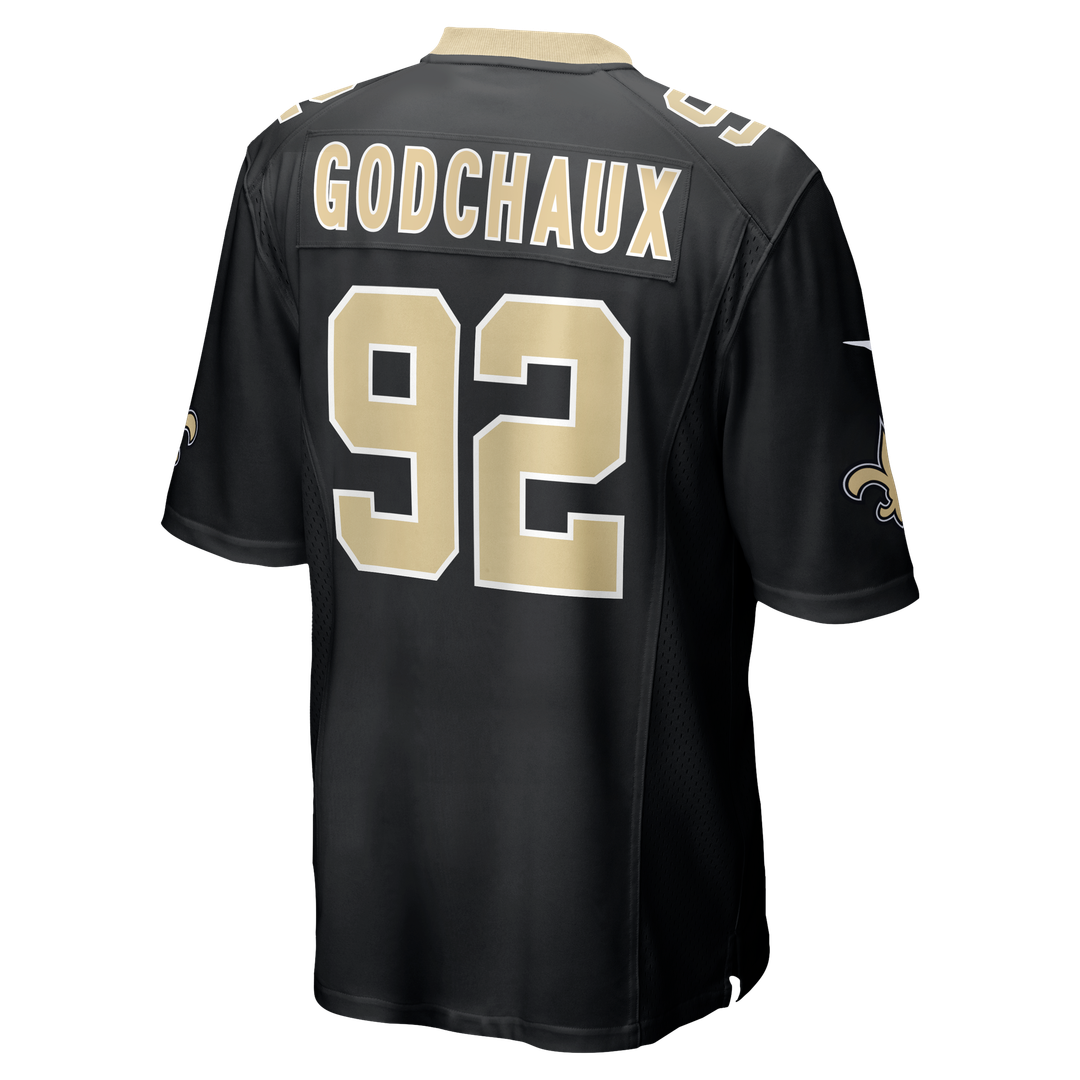 Davon Godchaux New Orleans Saints Nike Black Team Game Jersey