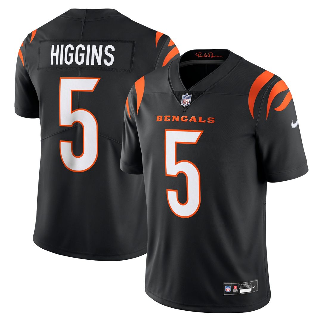Tee Higgins Cincinnati Bengals Nike Black Vapor Untouchable Limited Jersey