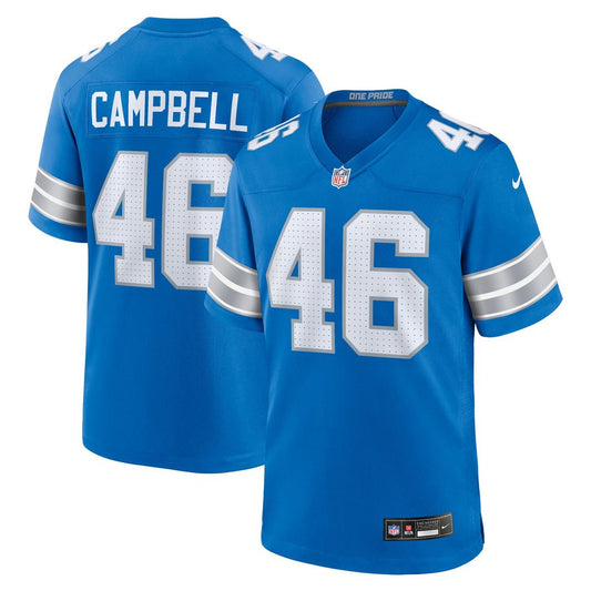 Jack Campbell Detroit Lions Nike Blue Game Jersey