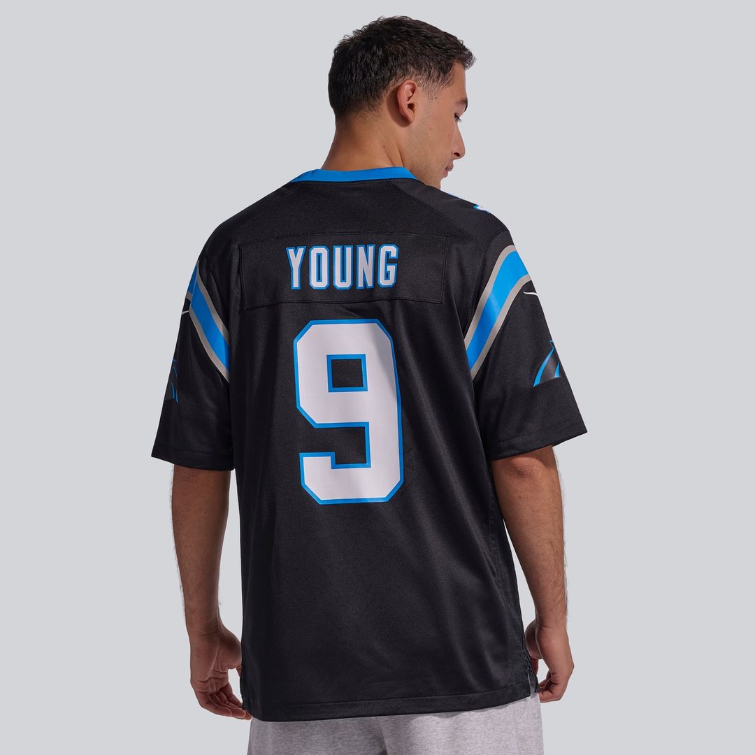 Bryce Young Carolina Panthers Nike Black Team Game Jersey